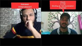 Testing Mock Interview - 2+ Years of Experience (SDET -1 Test Automation) - By Naveen AutomationLabs