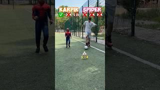 Football ️ and spider man ️️‍ #foryou #spiderman #sport #challenge #soccer
