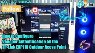 How to Configure Voucher Authentication on the TP-Link EAP110 Outdoor Acess Point