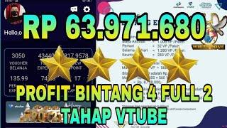 Penghasilan Vtube tanpa member di bintang 4 full 2 paket