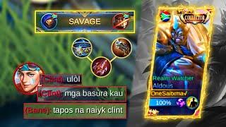 ALDOUS SAVAGE FULL GAMEPLAY [NO CUT] | ALDOUS OFFLANE ROTATION | ALDOUS BEST BUILD 2021