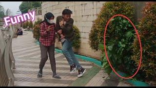 BUSHMAN PRANK, just for laughing Jakarta Indonesia