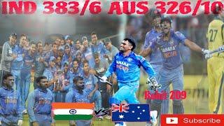 Rohit Sharma 209 India Vs Australia 7th ODI Match Highlights 2013