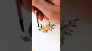Loose watercolor floral doodles  #watercolorflorals #watercolor #artist