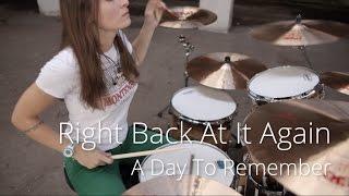 A Day To Remember - Right Back At It Again (drum cover by Vicky Fates)