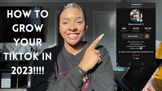 HOW TO GROW YOUR TIKTOK FAST - 2023 TIKTOK GROWTH STRATEGY