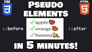 Learn CSS pseudo-elements in 5 minutes! 