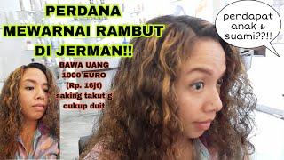 PERDANA SALON VLOG!! WARNAI RAMBUT DI SALON JERMAN, Pendapat Suami & Anak2 Bule Jerman??