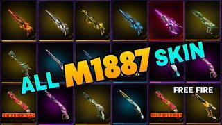 FREE FIRE ALL M1887 SKIN || FREE FIRE ALL M1887 GUN SKIN || ALL M1887 GUN SKIN IN FREE FIRE