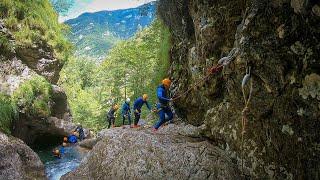 Canyoning in river Sušec (Soča valley, Bovec, Slovenia) with Sport Mix team