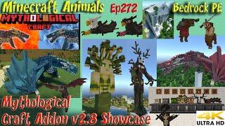 Mythological Craft Addon v2.8 Showcase Dragons Minecraft Bedrock PE Minecraft Animals Ep272