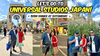 Let's go to Universal Studios Japan! Harry Potter + Pokemon Event! + Sushi Dinner at Dotonbori! 