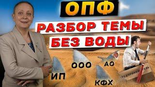 Организационно-правовые формы предпринимательской деятельности (ОПФ) | ЕГЭ ОБЩЕСТВОЗНАНИЕ