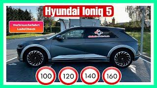  Hyundai Ioniq 5 🪫 Verbrauchsfahrt & LadeCheck  wie effizient ist das Elektro SUV ⁉️