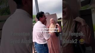 PENONTON KAT RUMAH EMOSI TENGOK, SYED AIZRIL & ALEYA BOLEH GELAK2