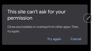 Fix this site can't ask for your permission close any bubbles redmi | xiaomi | mi phone