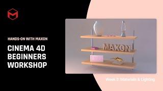 C4D R25 Beginners Workshop (Part 3 - Materials and Lighting)