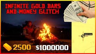 INFINITE GOLD BARS, MONEY AND XP GLITCH in Red Dead Redemption Online - Become a millionaire! (RDR2)