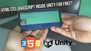 How to Load HTML CSS Javascript Website Inside Unity3D for Free | Unity Android Tutorial