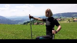 Fitness Nordic Walking - die Sport Techniken|tutorial nordic sports| nordic running| nordic jumping