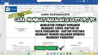 TERBARU !!! CARA MEMBUAT MAKALAH DI MICROSOFT WORD LAPTOP YANG BAIK DAN BENAR || MAKALAH E-COMMERCE