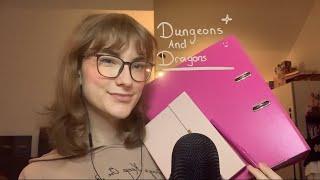 Asmr/Softspoken First Time Playing Dungeons and Dragons 