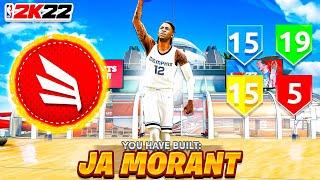 JA MORANT " SLASHING PLAYMAKER " BUILD BROKE NBA 2K22 BEST SLASHER! CONTACT DUNKS + ANKLE BREAKERS