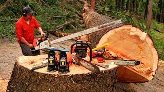 Extreme Dangerous Fastest Big Chainsaw Cutting Tree Machines | Biggest Heavy Equipment Machines