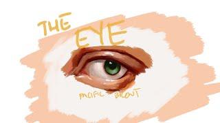 The Eye, Acrylic textured brush on Paint Tool Sai (+Huion H640P)