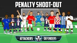 ️Penalty Shoot-Out! Attackers vs Defenders️(Frontmen Season 4.5 Feat Ronaldo Messi Neymar Maguire)