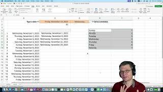 Build an Excel Formula to List All Mondays of the Month, Based on one Date.