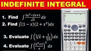 INTEGRATION PART 1: SIMPLE CALCULATOR TECHNIQUES FOR SOLVING  INDEFINITE INTEGRAL- WASSCE MATHS