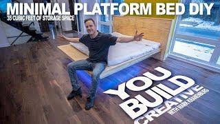 DIY Minimalist Platform Bed - YouBuild Creative