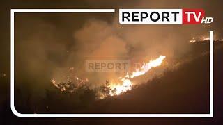 Report TV -Zjarri në Përmet, digjen 23 hektarë kullota e pyje në Ballaban e fshatin Kutal!