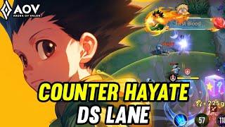 AOV : RAZ GAMEPLAY | COUNTER HAYATE IN DS LANE - ARENA OF VALOR LIÊNQUÂNMOBILE ROV