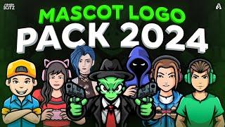 FREE Mascot Logo PACK 2024 | Gaming logo PACK!