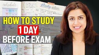 A MUST for all: 1DAY BEFORE EXAM TIMETABLE & STUDY HACKS |  Exam-Time Motivation