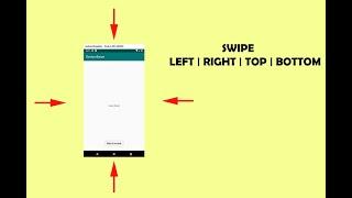 Android Studio Tutorial - Gestures | Swipe - LEFT, RIGHT, TOP, DOWN