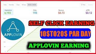 AppLovin Self Click Trick With Pdf  High eCpm  AppLovin Payment Proof