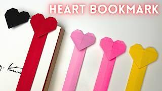  Origami Heart Bookmark  How to Make a Paper Bookmark  Origami Bookmark Tutorial 