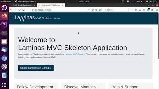 A quick install of the Laminas MVC skeleton