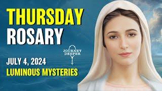 Thursday Rosary ️ Luminous Mysteries of the Rosary ️ July 4, 2024 VIRTUAL ROSARY