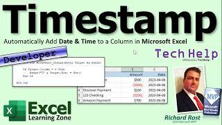 Excel Timestamp: Automatically Add Date & Time to a Column in Microsoft Excel