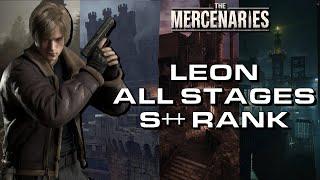 RE4 Remake Mercenaries - Leon - All Stages - S++ Rank