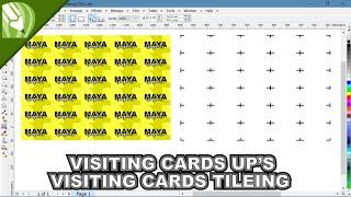 Visiting card ups or Tiling in Corel draw | Cutting marks in coreldraw | Coreldraw tutorial