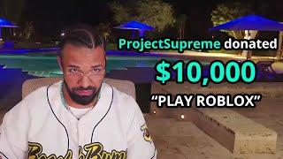 DONATING $10,000 TO STREAMERS FOR 24 HOURS