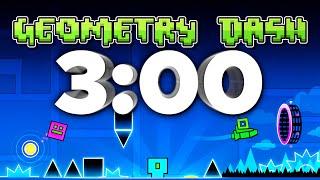 3 Minute Geometry Dash Timer [RICKROLL] 