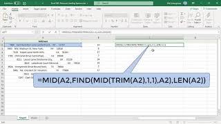 Remove leading spaces in Excel - Office 365