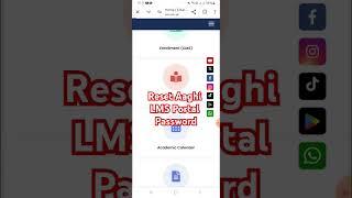How to reset aaghi lms portal password