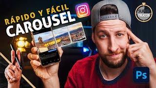 Como Crear un CAROUSEL para INSTAGRAM con PHOTOSHOP | Fácil Y Rápido